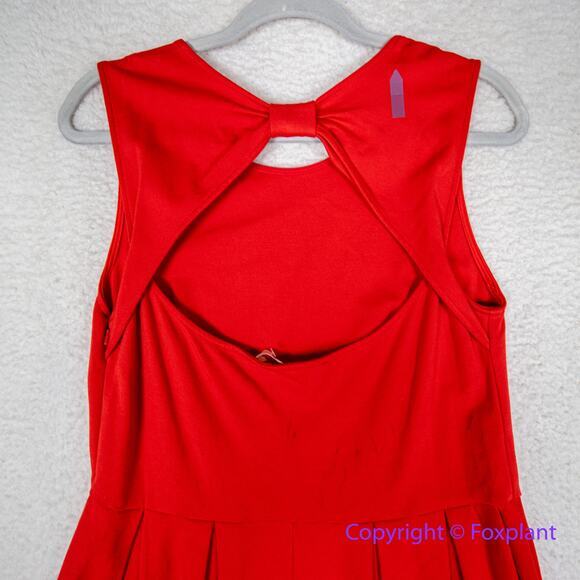 Hutch Anthropologie Bow Back Tomato Red Dress, XXL - Picture 8 of 12